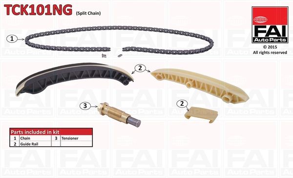 FAI AUTOPARTS Комплект цели привода распредвала TCK101NG